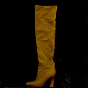 Frame for Tamara Mellon over the knee camel boot. Size 38.5